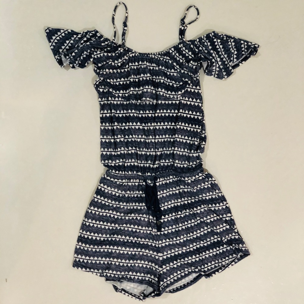 Off The Shoulder Printed Romper